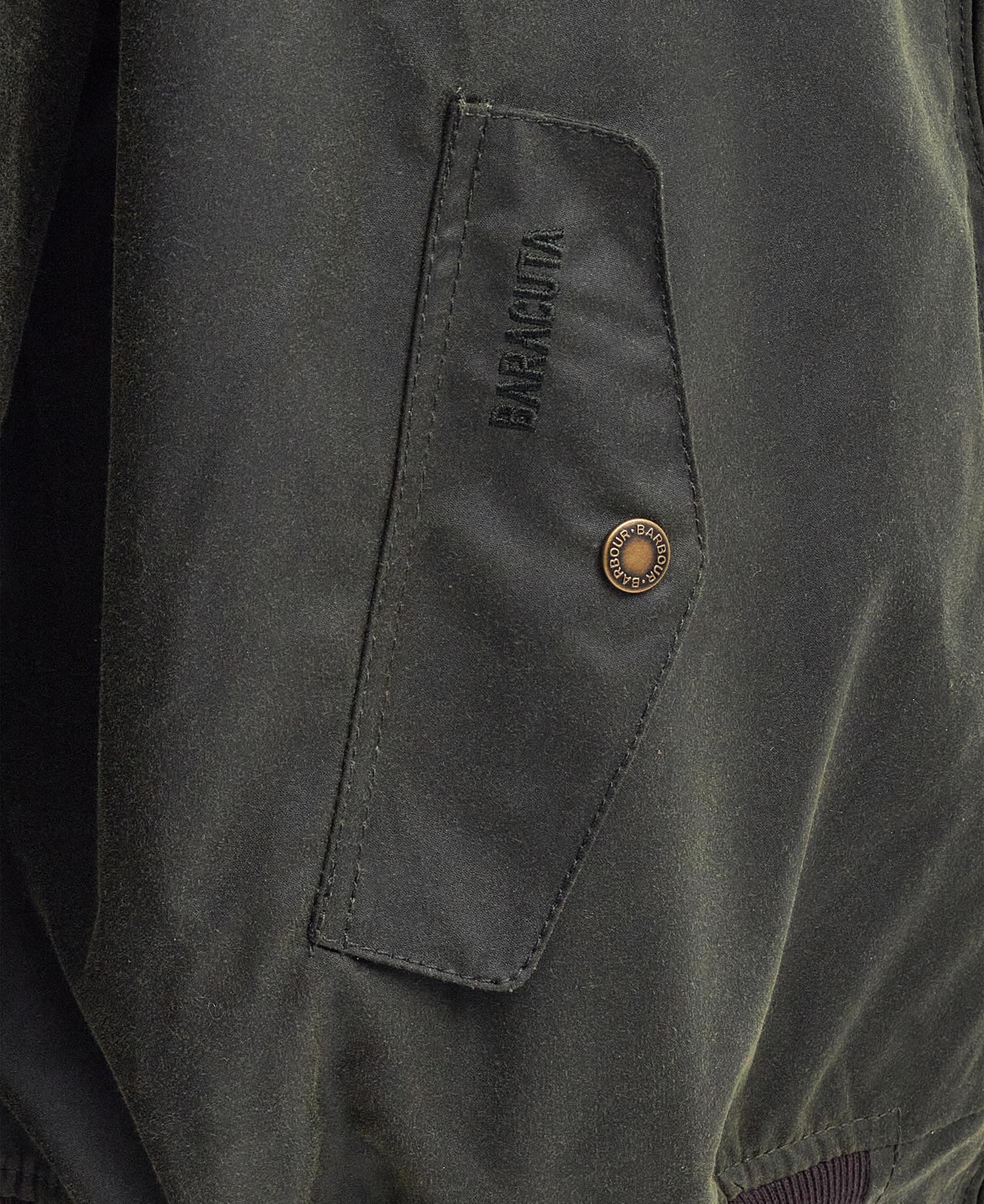Barbour x Baracuta MA-1 Waxed Harrington Jacket image number 7