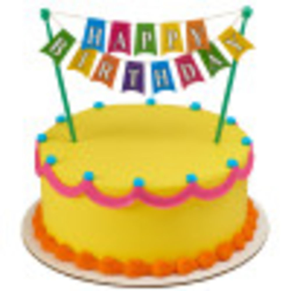 Image Cake Happy Birthday Banner