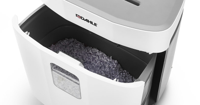 Space-saving shredders offer convenient document destruction for the home office.