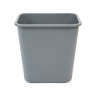 Hillyard, 7 gal, Plastic, Gray, Rectangle, Receptacle