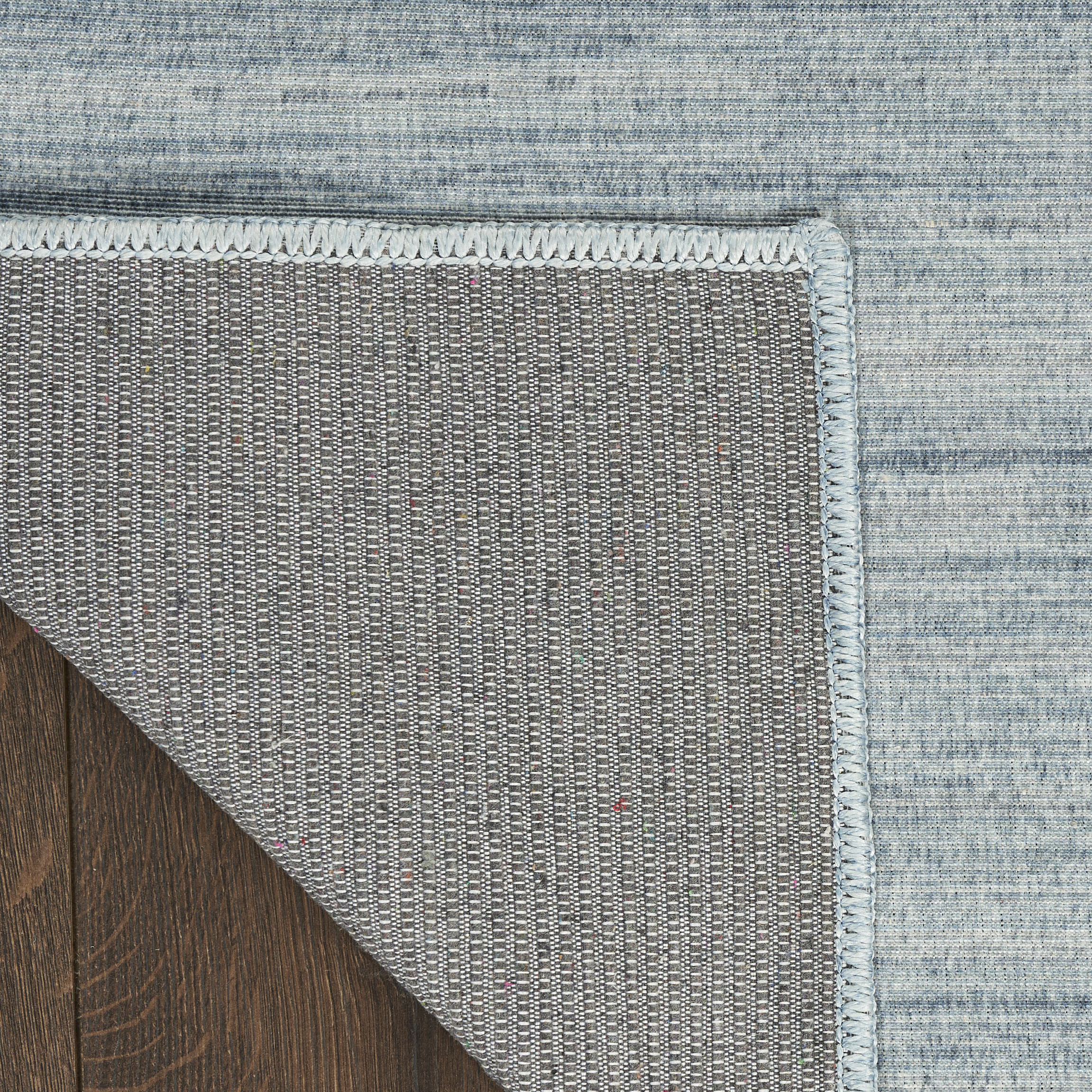 Nourison Washable Essentials 4' x 6' Aqua Modern Indoor Rug