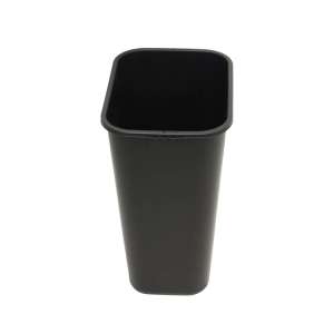 Impact, 10.25 gal, Resin, Black, Rectangle, Receptacle