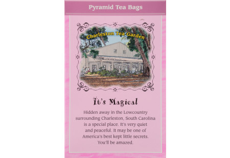Back of Charleston Tea Garden Rockville Raspberry Tea box