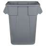 Rubbermaid Commercial, BRUTE®, 40 gal, Resin, Gray, Square, Receptacle