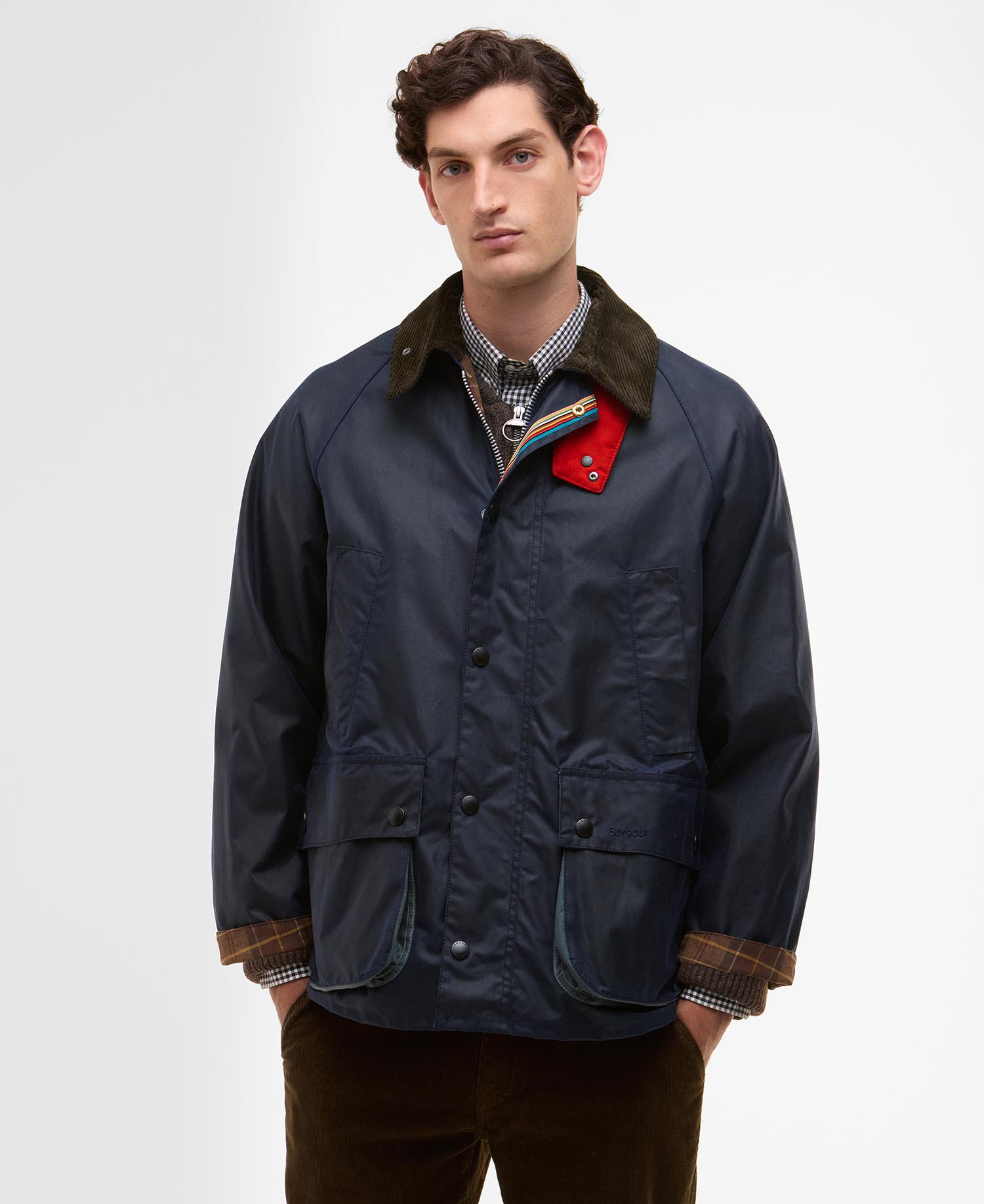 Paul Smith loves Barbour Oversized Bedale Waxed Jacket image number 1