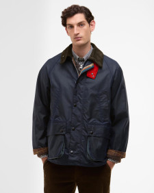 Paul Smith loves Barbour Oversized Bedale Waxed Jacket Night Sky