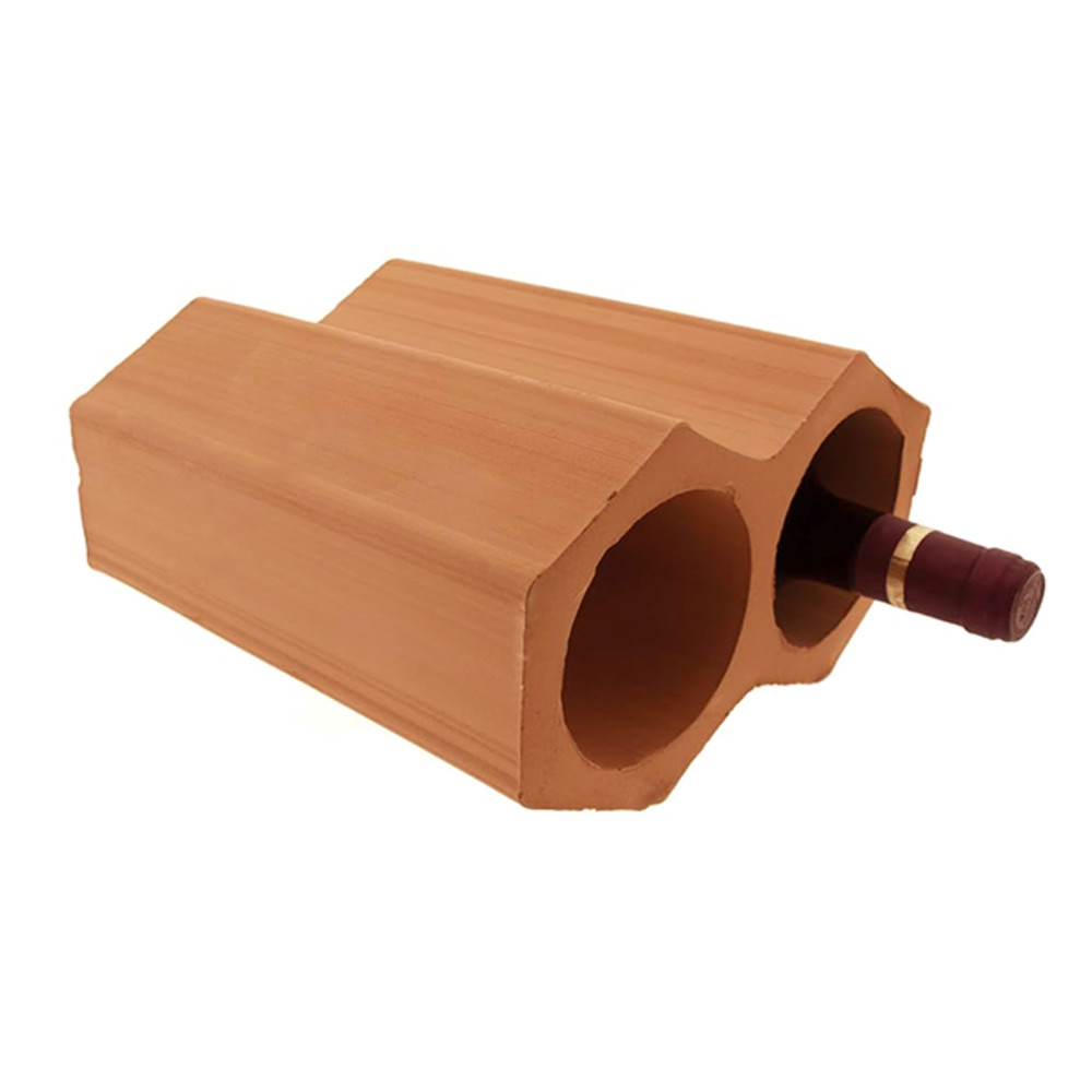 Botellero Terra Cotta Unglazed Wine Rack 5 in. x 9-1/4 in. Wall Tile
