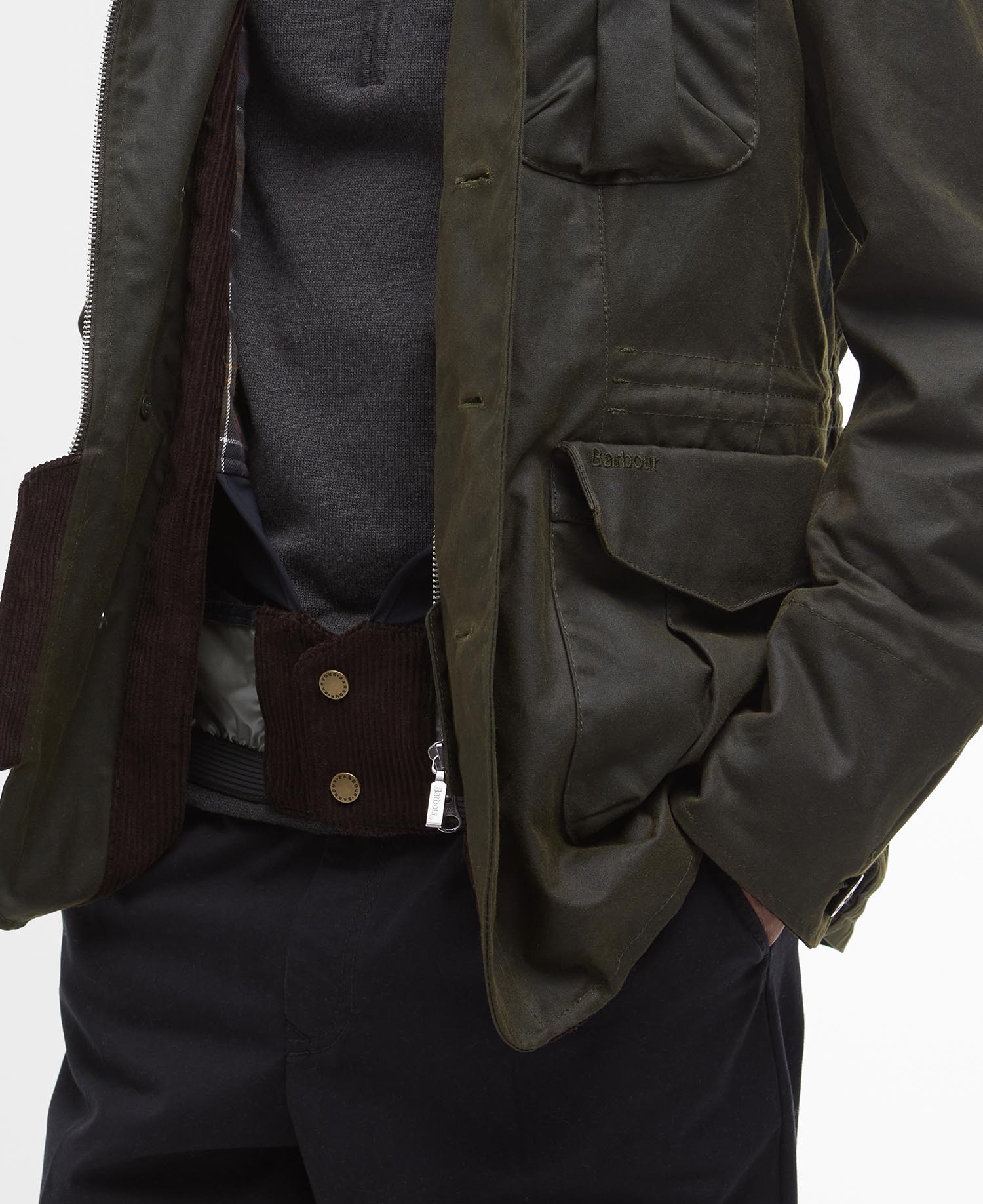 Barbour x TO KI TO gewachste Fahrerjacke image number 7