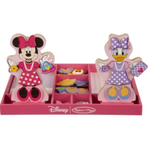Disney Minnie & Daisy Deluxe Wooden Magnetic Dress-Up Play Set