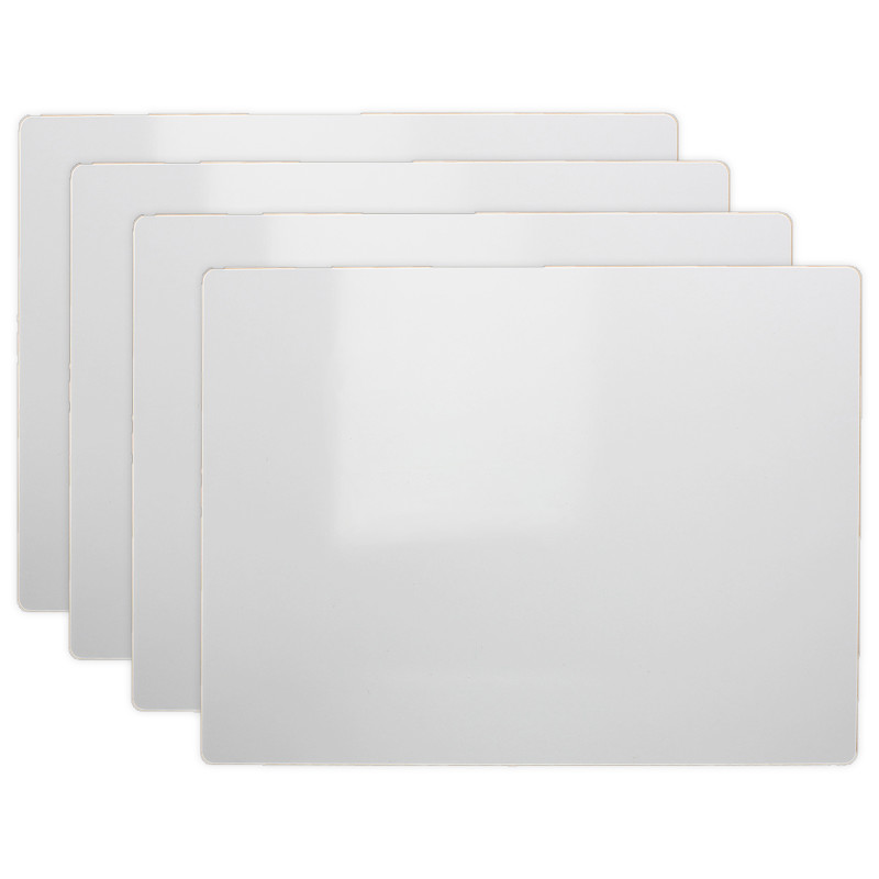 Two-Sided Dry Erase Board, 5" x 7", Pack of 4