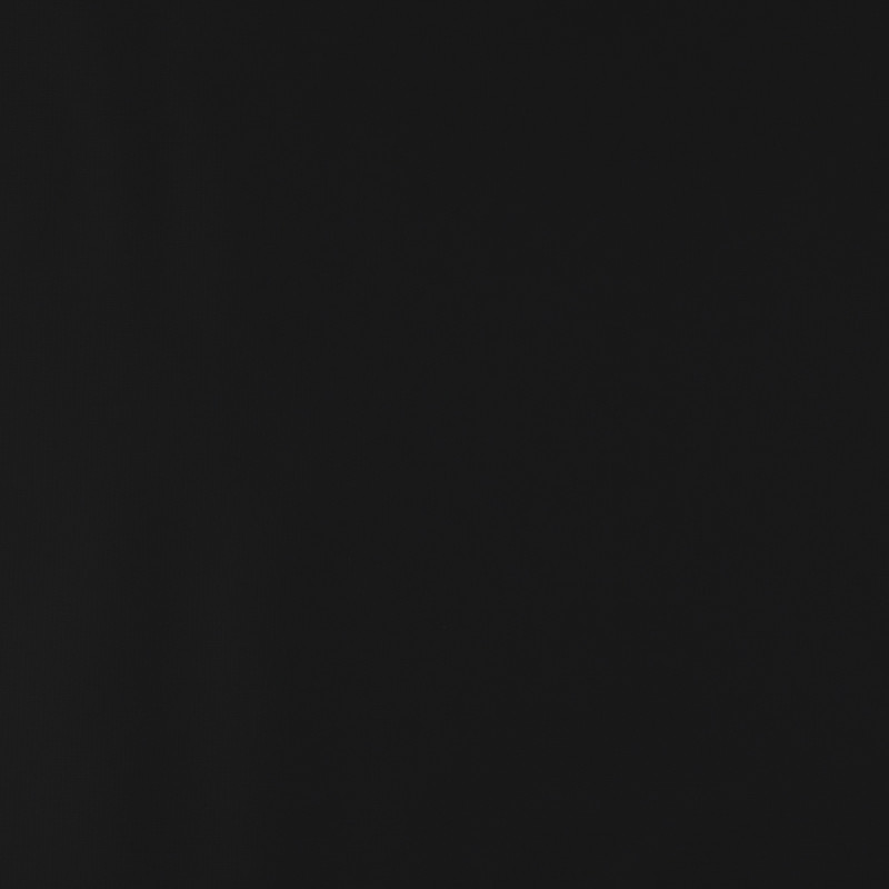 Square plain fabric sample in black.