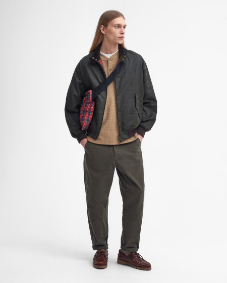 Barbour x Baracuta MA-1 Waxed Harrington Jacket