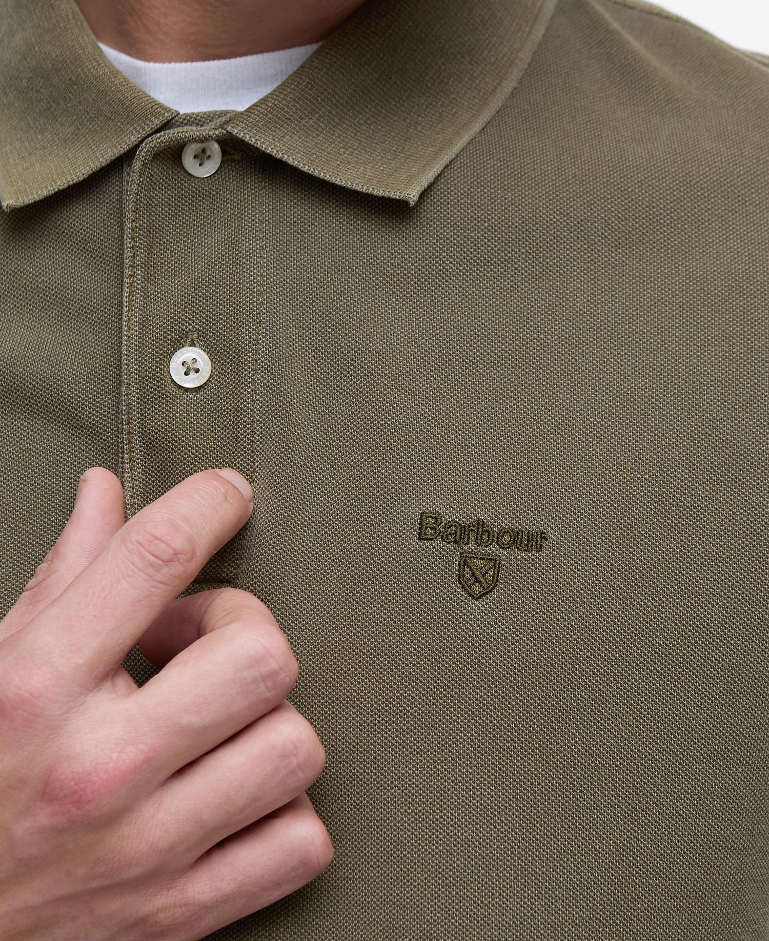 Washed-Out Sports Polo Shirt image number 4