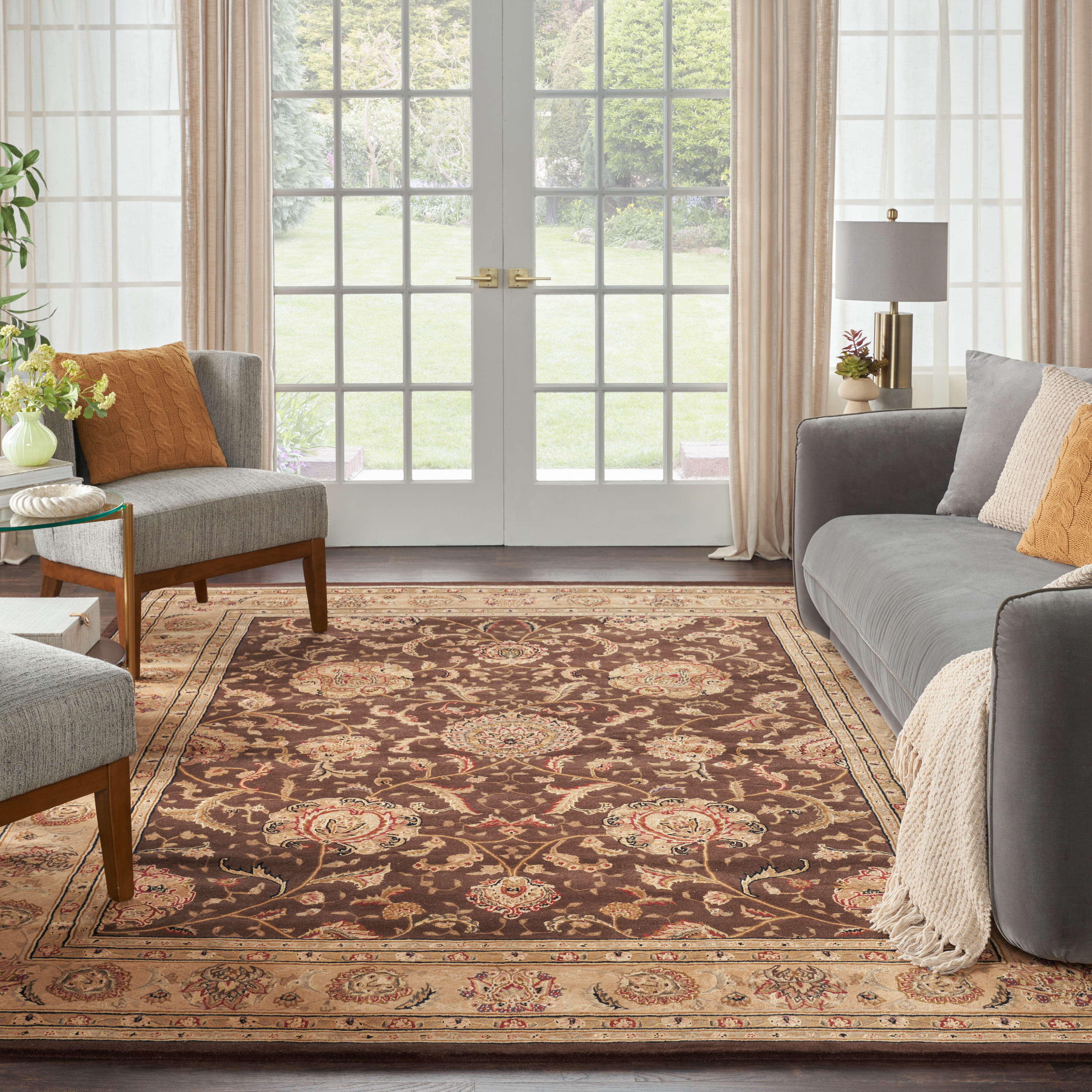 Nourison Nourison 2000 7'9" x 9'9" Brown Traditional Indoor Rug