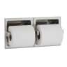 Bobrick, Recessed, Standard Bath Tissue Dispenser, Chrome