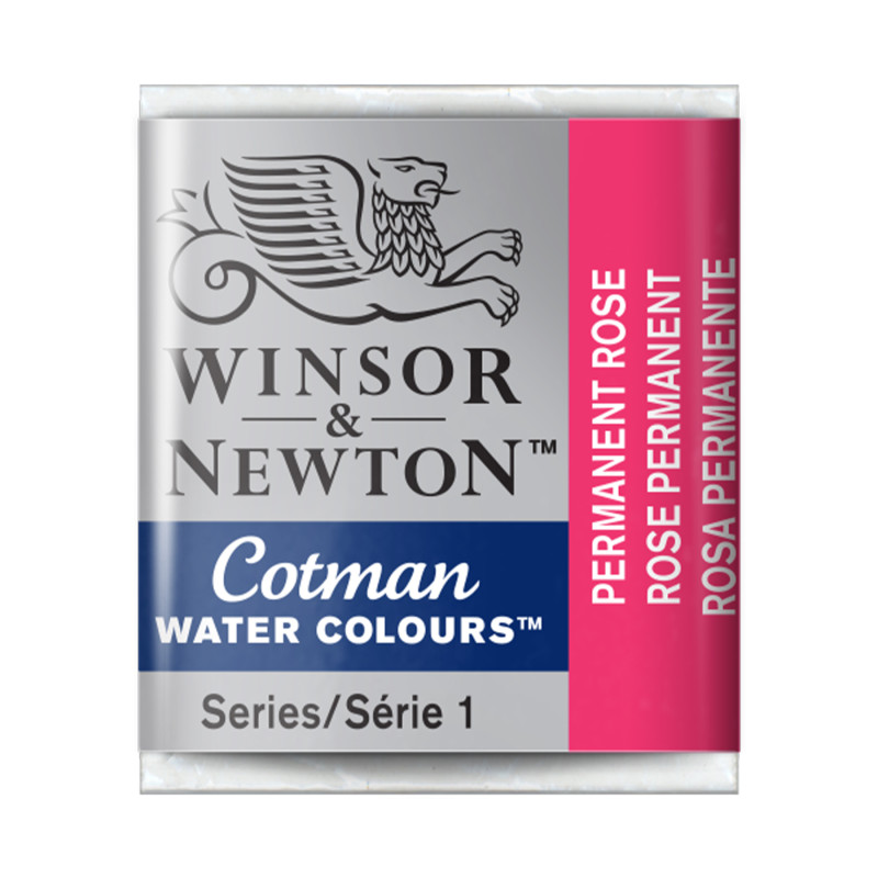 Cotman Watercolor Paint, Half Pan, Permanent Rose