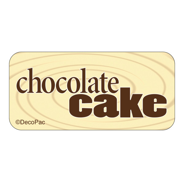 Chocolate Cake Label PhotoCake® Edible Image® Merchandising Label