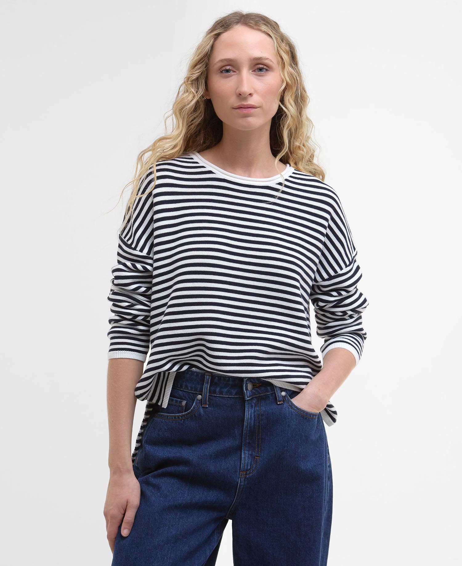 Pullover Marine Striped Rundhalsausschnitt image number 0