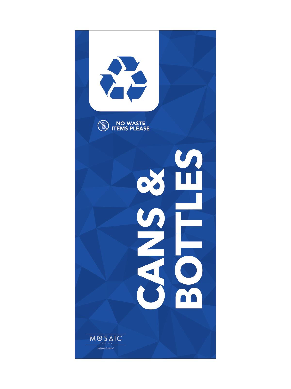 MOSAIC – Body Sign – Cans & Bottles – Blue