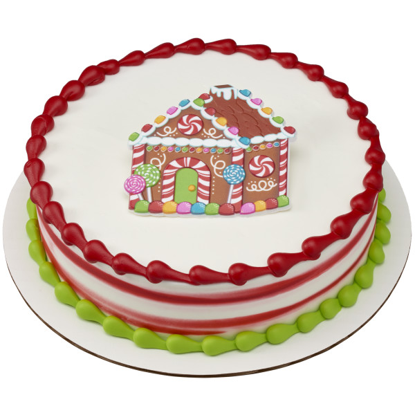 Gingerbread House and Man Layon