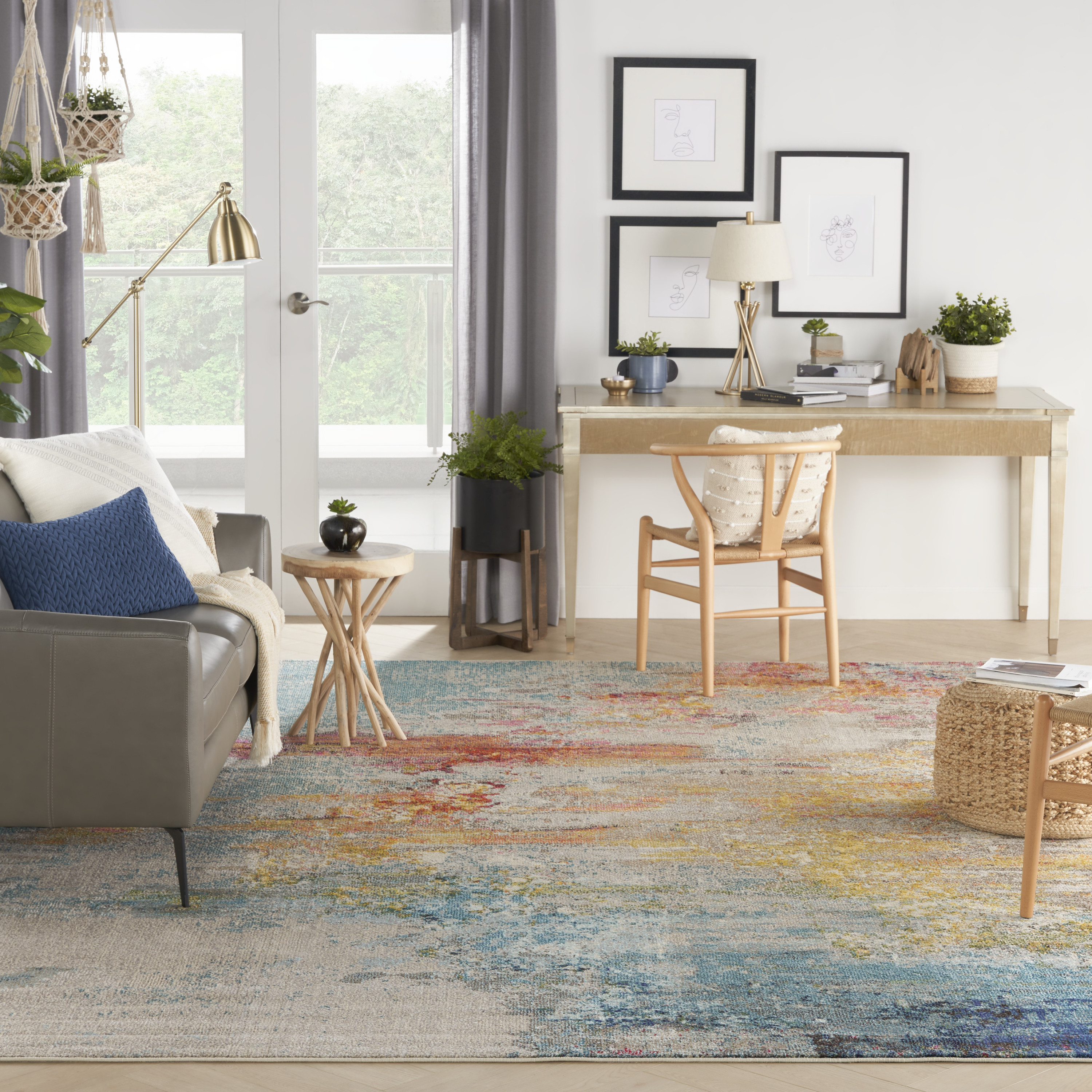 Nourison Celestial 10' x 14' Sealife Modern Indoor Rug