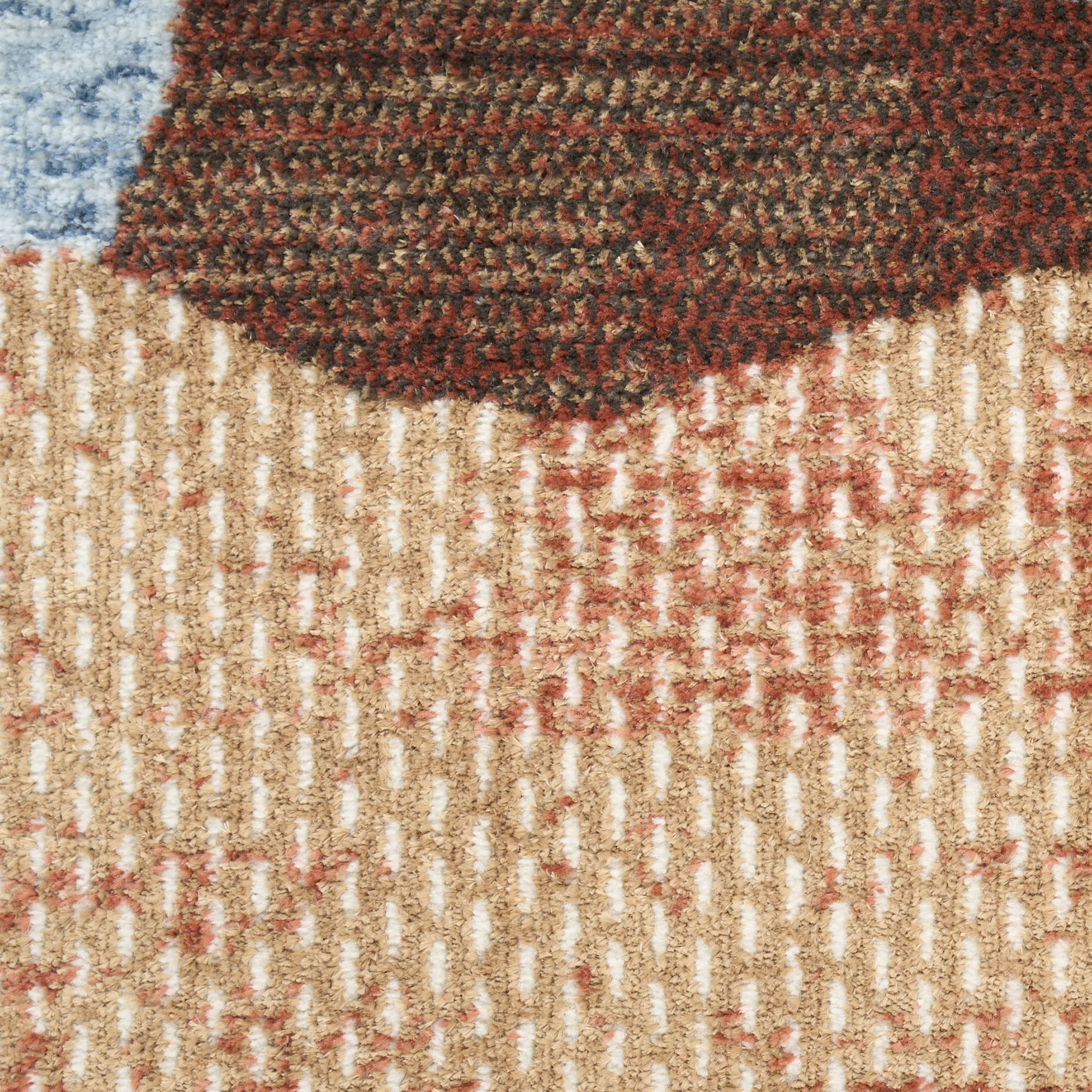 Nourison Nordic 5' x 7' Blue Multicolor Modern Indoor Rug