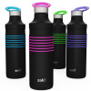 HydraTrak 22 ounce Vacuum Insulated Stainless Steel Tumbler, Black with Pink Rings slideshow image 7 HydraTrak 22 ounce Vacuum Insulated Stainless Steel Tumbler, Black with Pink Rings slideshow image 7