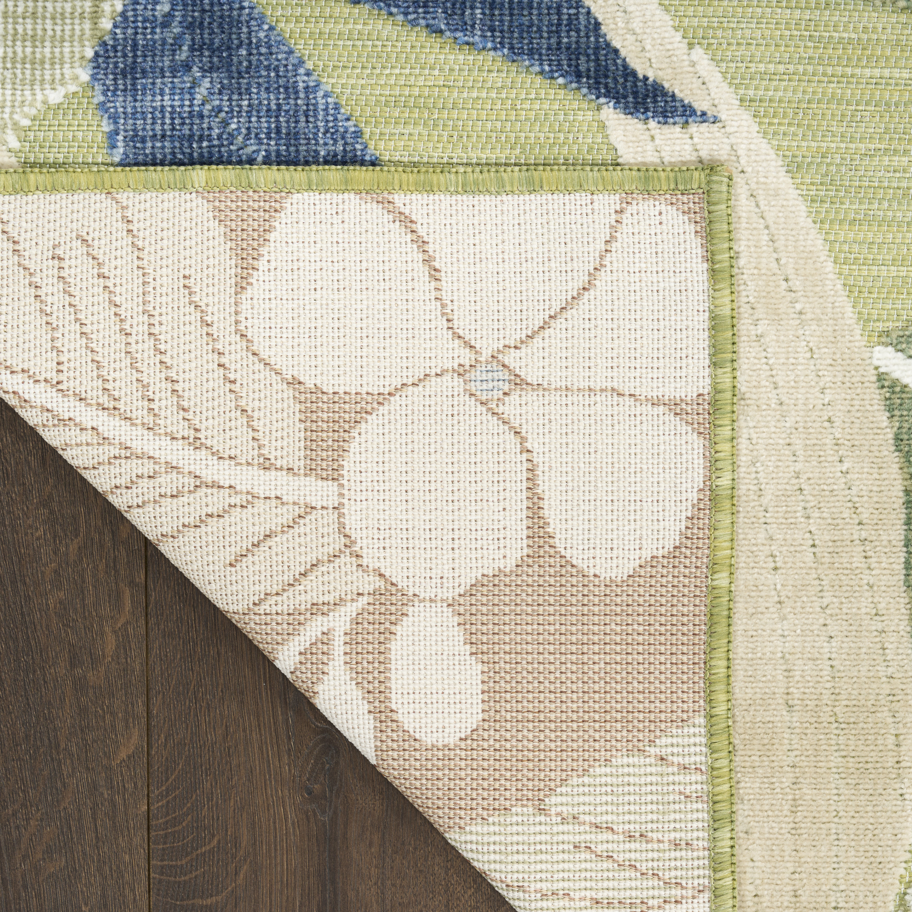 Nourison Suncoast 5'3" x 7'3" Green Blue Tropical Rug