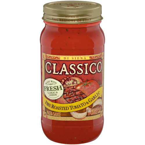 Classico Fire Roasted Tomato & Garlic Pasta Sauce, 24 oz Jar Classico