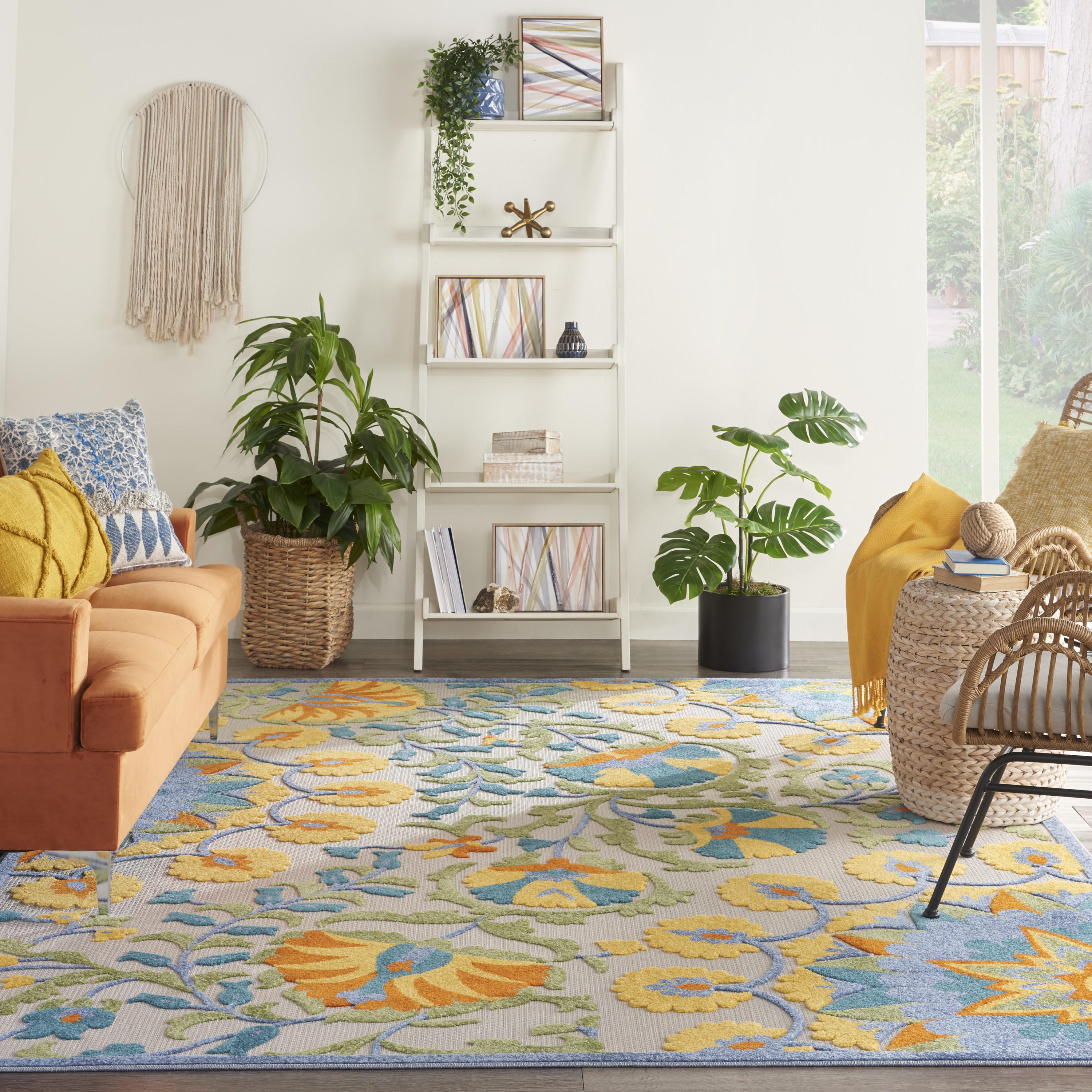 Nourison Aloha 9'6" x 13' Multicolor Transitional Rug