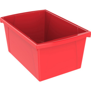 Medium Classroom Storage Bin, Red