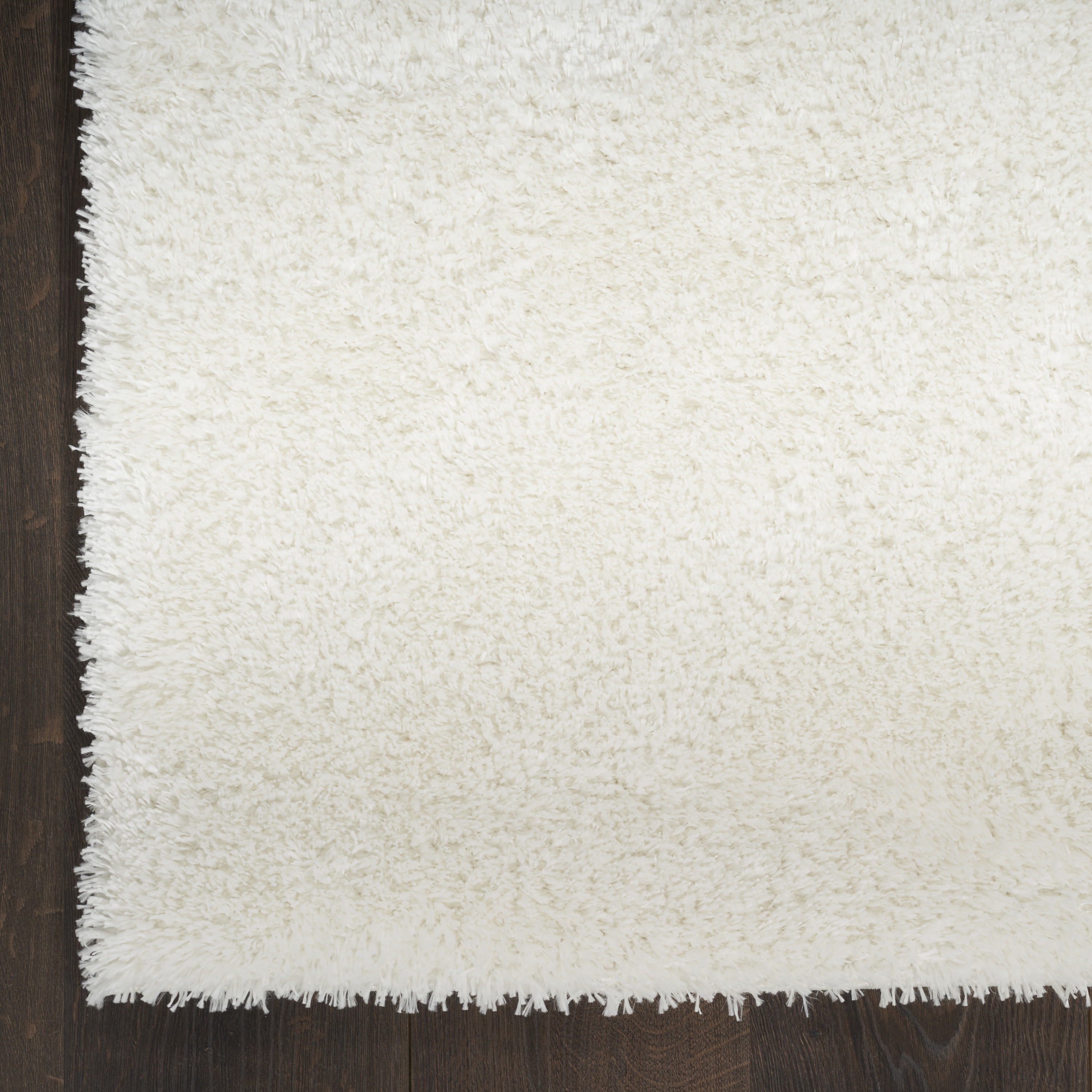 Nourison Pacific Shag 7'10" x 9'10" Ivory Shag Indoor Rug