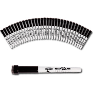 Small Dry Erase Markers with Eraser, Black, Pack of 36