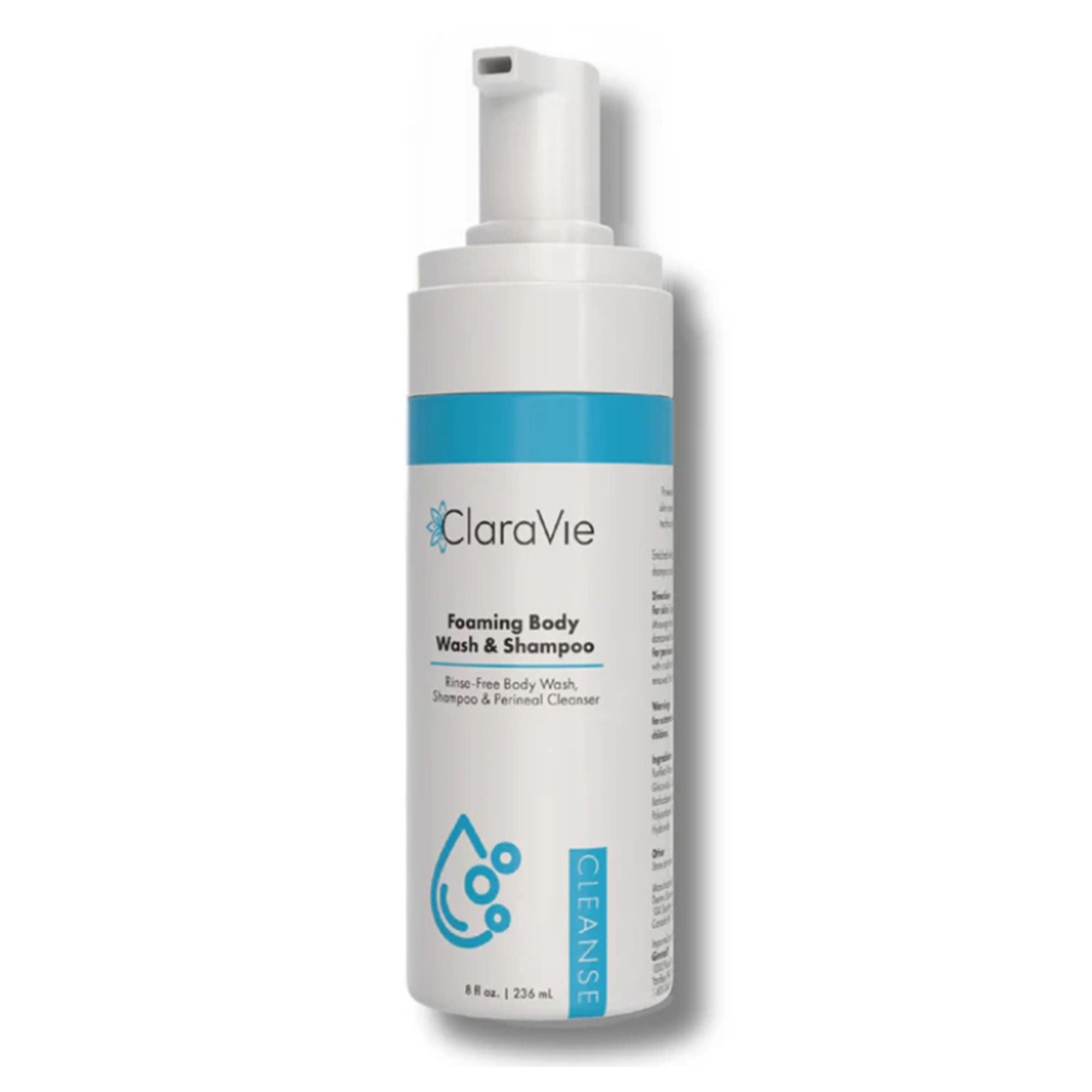 Gentell SHAMPOO/BODY WASH, CLARAVIE FOAMING 8OZ (12/CS)