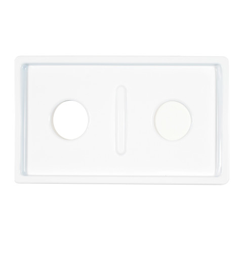 DOUBLE WHITE PORCELAIN PAN GAS