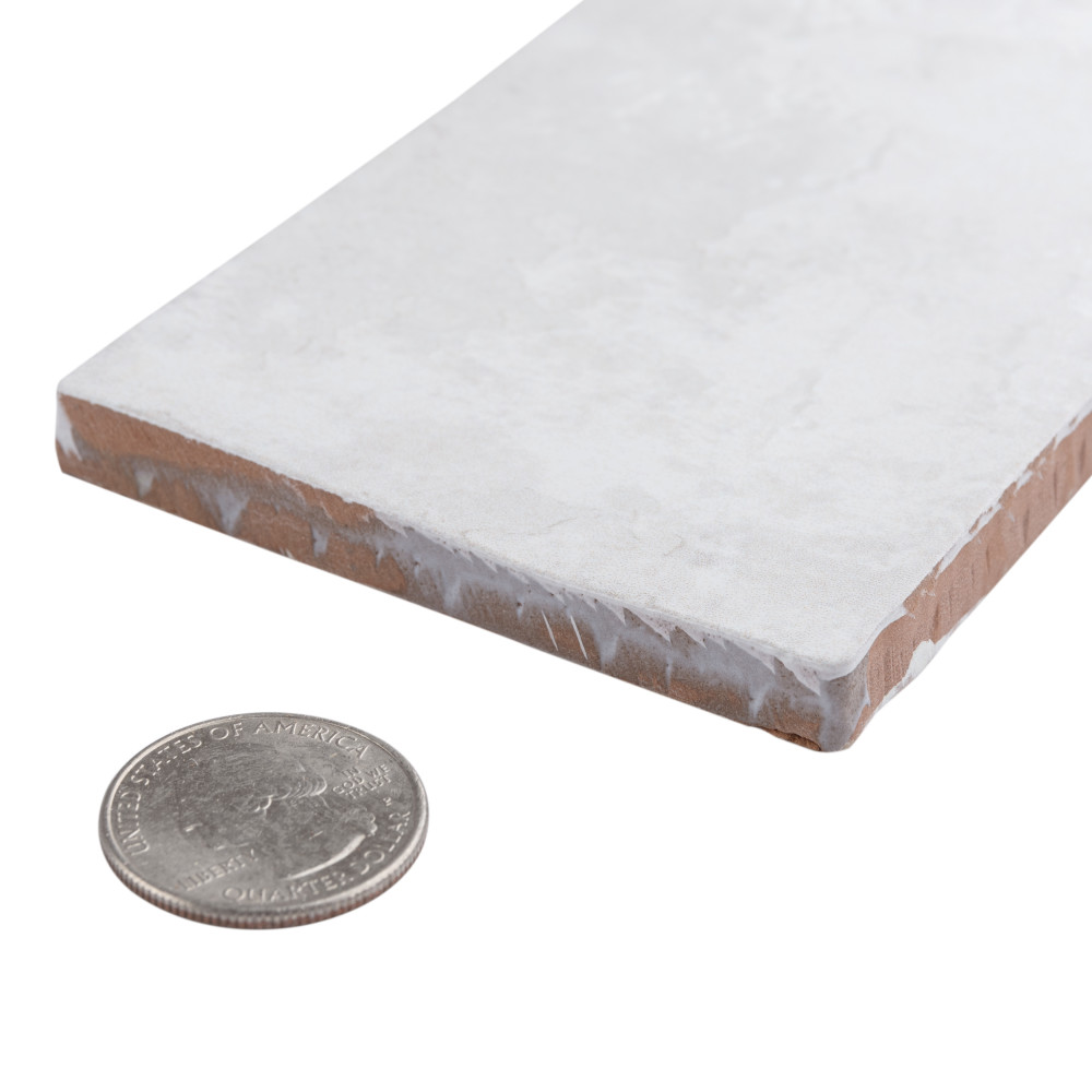 Biarritz White 3 in. x 6 in. Ceramic Wall Tile