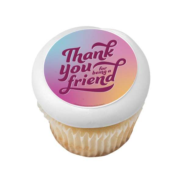 Thank You For Being a Friend PhotoCake® Edible Image®