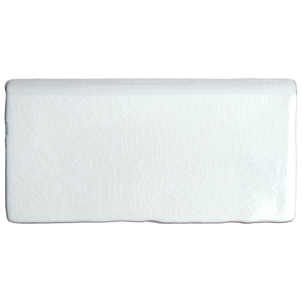 Antic Craquelle Bullnose Gris Claro 3 in. x 6 in. Ceramic Wall Trim