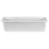 Half-size 6-inch-deep Super Pan® heavy-duty stainless steel steam table pan with flat corners