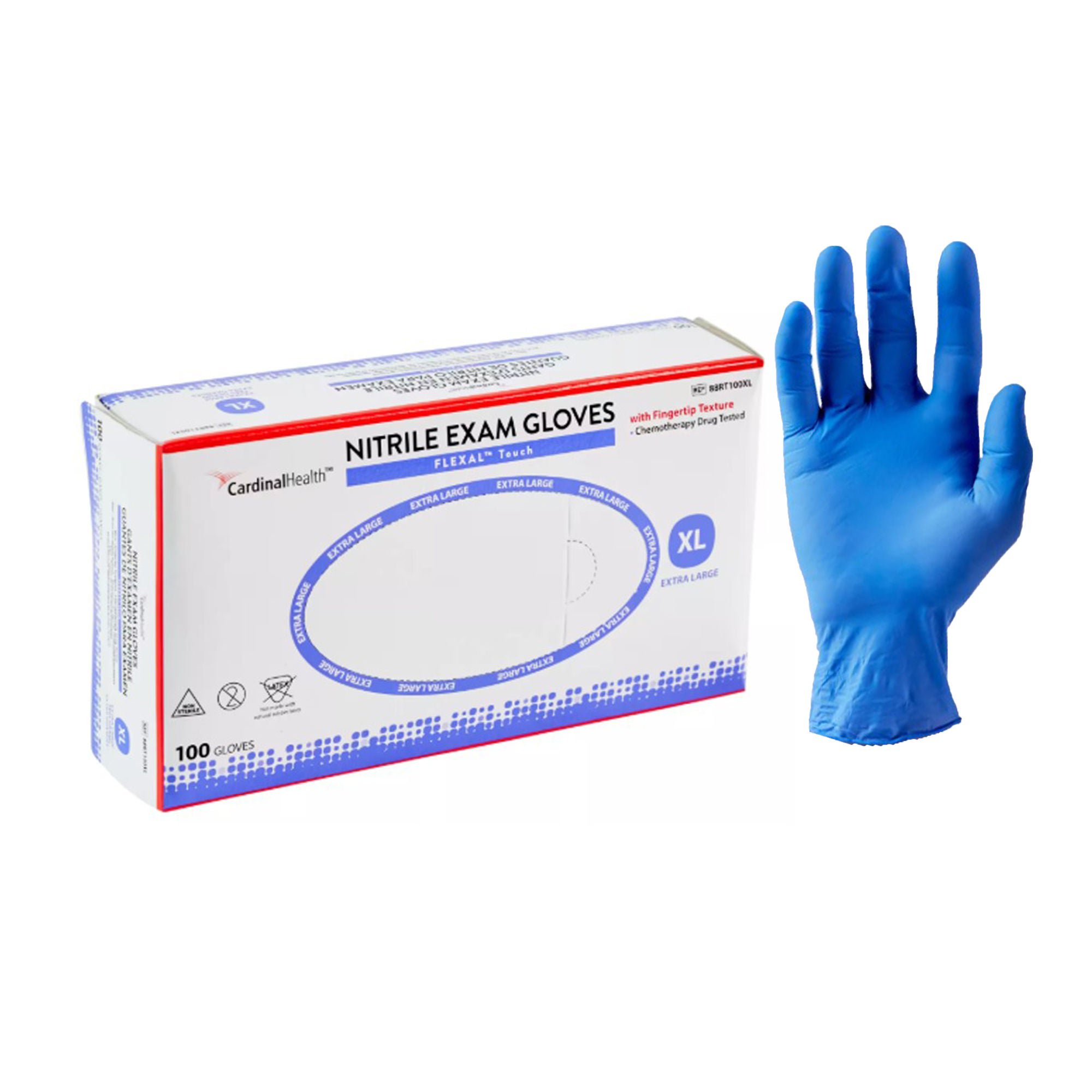 Flexal™ Touch Nitrile Exam Glove, X-Large, Blue