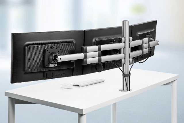 Novus TSS Trio Telescope is designed for easy alignment of three monitors for comfortable side-by-side viewing.