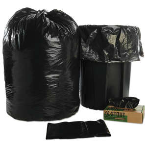 NSN8105015173668, AbilityOne®, SKILCRAFT LLDPE TRC Liner, 60 gal Capacity, 38 in Wide, 58 in High, 1.5 Mils Thick, Brown