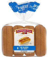 Pepperidge Farm® Hot Dog Rolls - Top Sliced