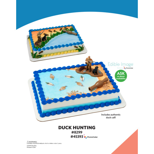 Duck Hunting The Magic of Cakes® PhotoCake® Enhanced Background and Icing Page