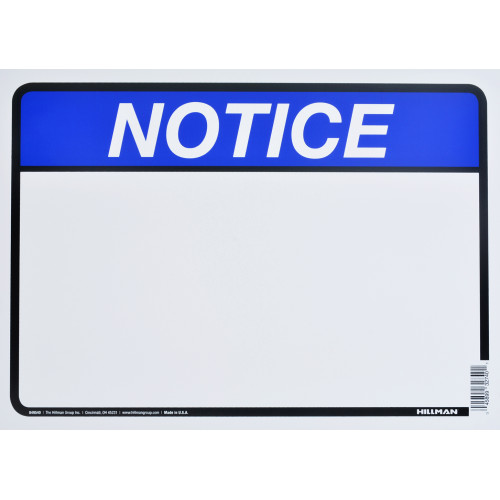 Blank Notice Sign (10