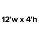 Hanging Sign 12'w x 4'h
