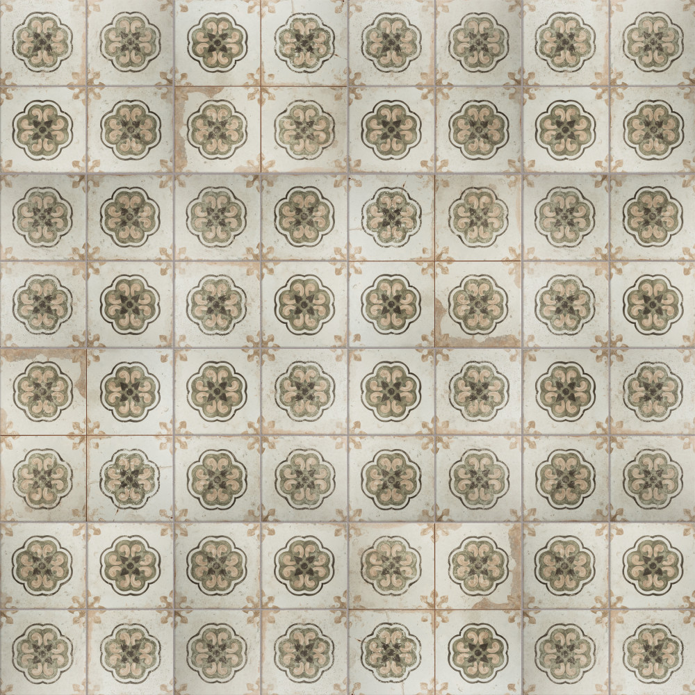 Kings Porto Flavia 17.63x17.63 Square Ceramic Floor and Wall Digital Pattern