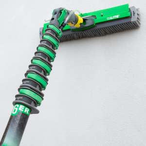 Unger, nLite, 16" Power Brush, Unflagged Nylon Bristles, Gray