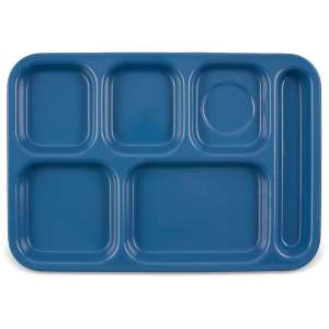 Carlisle, Right-Hand Heavyweight 6-Compartment Melamine Tray 10" x 14", Sandshade