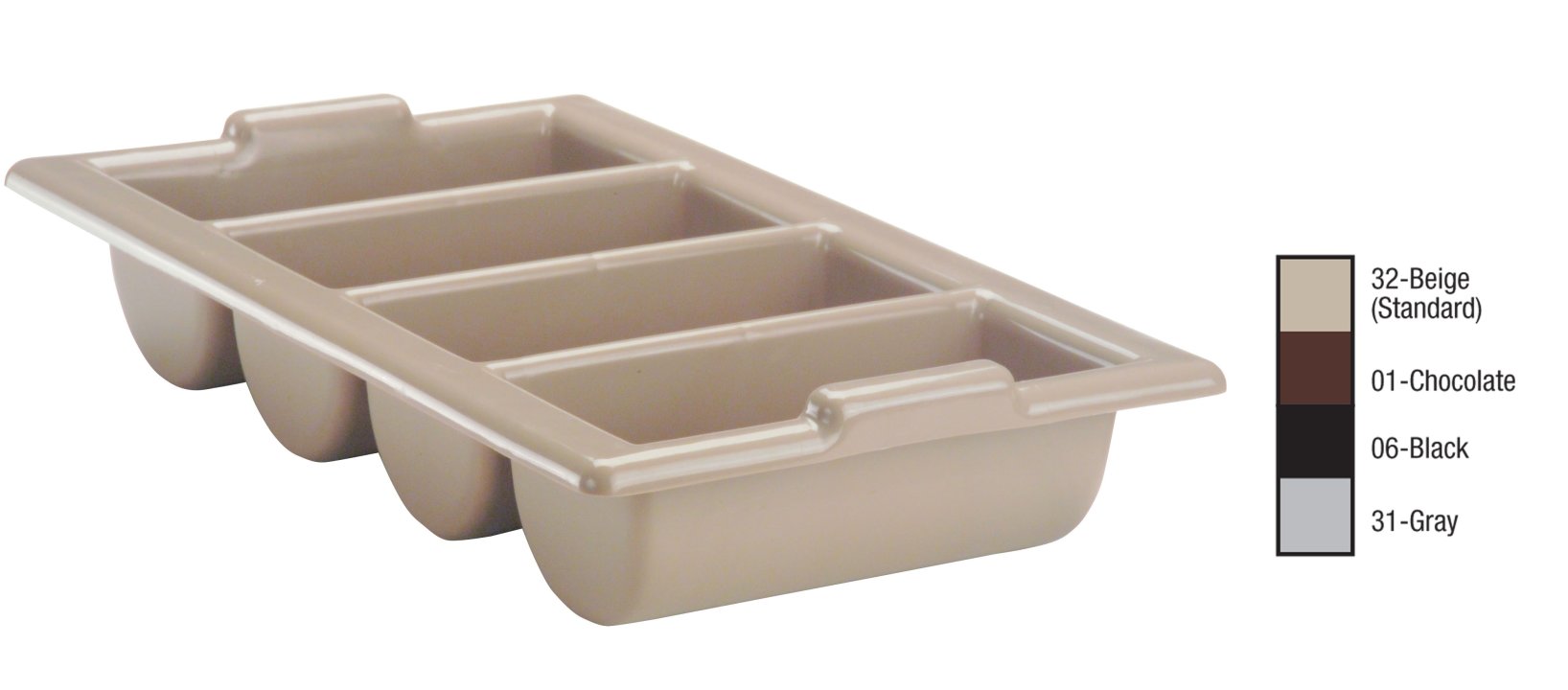 Traex® cutlery box in black